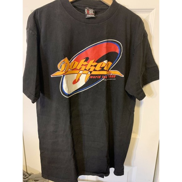 Vintage DOKKEN WORLD TOUR 1995 Men’s Sz XL T Shirt‎ Rock Metal Giant Tag Black - Picture 8 of 9